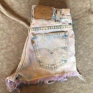 Vintage Dyed Levi Shorts